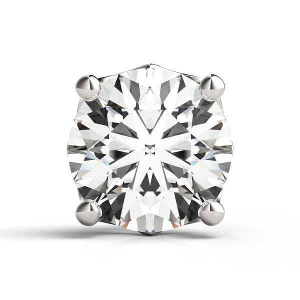 4 PRONG ROUND HEART ACCENT